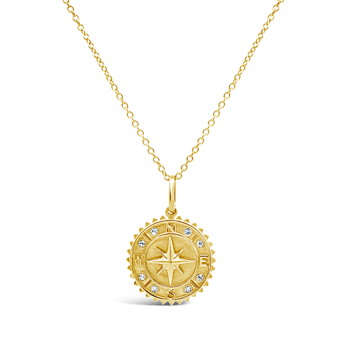 Diamond Lariat Compass Necklace – Vincent Peach Fine Jewelry
